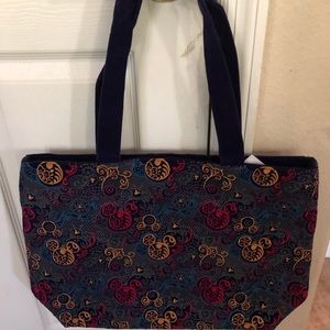 Velour and Satin Mickey Mouse Tote